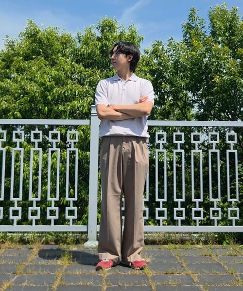 MUSINSA STANDARD（ムシンサスタンダード）の「[クールタンダード] リアルワイドヒドゥンバンディングスラックス [ダスティベージュ]（スラックス・メンズ・その他・40/38/42/36/34/32/26/27/28/29/30/31/33）」の4枚目の写真