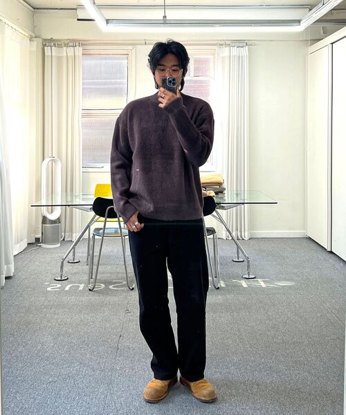 TRIP LE SENS(トリップ ル センス)の「ジャカードヘアリープレートラウンドニット_グレープブラウン(ニット/セーター・メンズ・その他・MEDIUM/LARGE)」の7枚目の写真