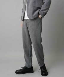 a.v.v | LANATECヘリンボーンセミルーズパンツ【イージーケア/毛玉になりにくい/ストレッチ/洗濯機で洗える】(その他パンツ)