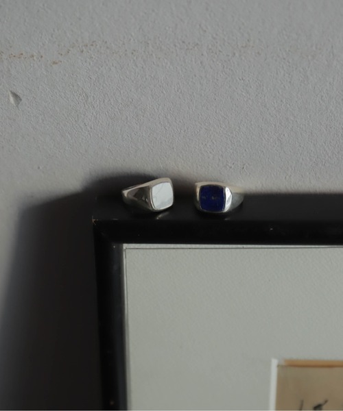 rapiecage（ラピエサージュ）の「フラットスクエアストーンリングGC（リング・レディース・ホワイト/ブルー・14号/12号）」の13枚目の写真