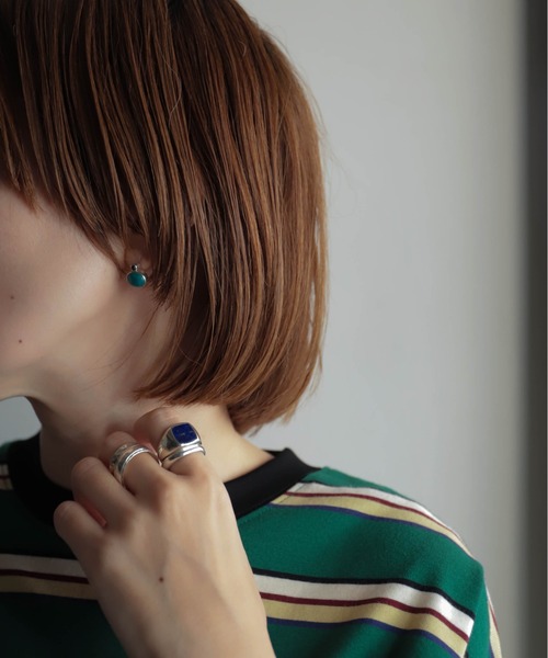 rapiecage（ラピエサージュ）の「フラットスクエアストーンリングGC（リング・レディース・ホワイト/ブルー・14号/12号）」の10枚目の写真