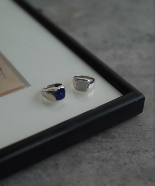 rapiecage（ラピエサージュ）の「フラットスクエアストーンリングGC（リング・レディース・ホワイト/ブルー・14号/12号）」の15枚目の写真