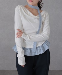 ギャザー フリル オフショルダー」に該当するファッション通販 - ZOZOTOWN