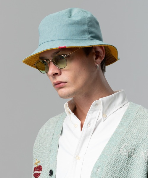glamb(グラム)の「Reversible Bucket Hat / リバーシブルバケットハット(ハット・メンズ・マスタード/ブラック・FREE)」の7枚目の写真