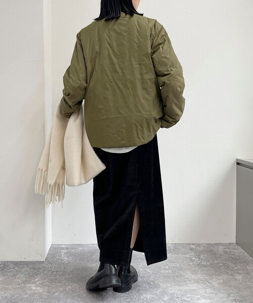 TAION(タイオン)の「【TAION/タイオン】REVERSIBLE CHINA BUTTON INNER DOWN(ダウンジャケット/コート・レディース・ベージュ/カーキ/ブラック・38)」の17枚目の写真