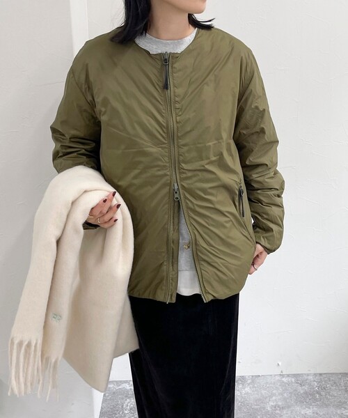 TAION(タイオン)の「【TAION/タイオン】REVERSIBLE CHINA BUTTON INNER DOWN(ダウンジャケット/コート・レディース・ベージュ/カーキ/ブラック・38)」の16枚目の写真