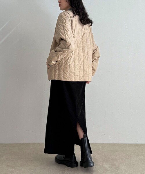 TAION(タイオン)の「【TAION/タイオン】REVERSIBLE CHINA BUTTON INNER DOWN(ダウンジャケット/コート・レディース・ベージュ/カーキ/ブラック・38)」の11枚目の写真
