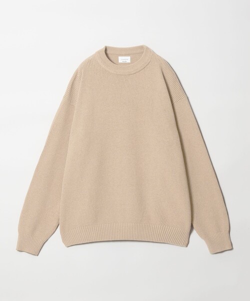 crepuscule（クレプスキュール）の「＜crepuscule × Steven Alan＞ AZE CN KNIT/ニット（ニット/セーター・メンズ・ナチュラル/ブラック・1/2）」の2枚目の写真