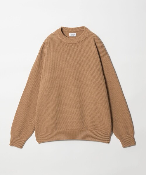 crepuscule（クレプスキュール）の「＜crepuscule × Steven Alan＞ AZE CN KNIT/ニット（ニット/セーター・メンズ・ナチュラル/ブラック・1/2）」の3枚目の写真