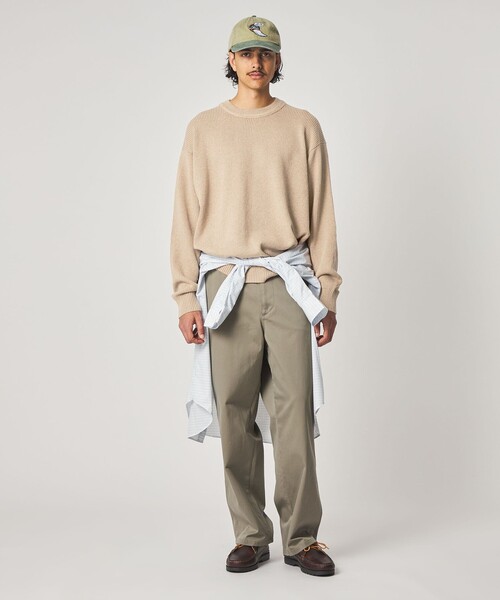 crepuscule（クレプスキュール）の「＜crepuscule × Steven Alan＞ AZE CN KNIT/ニット（ニット/セーター・メンズ・ナチュラル/ブラック・1/2）」の8枚目の写真