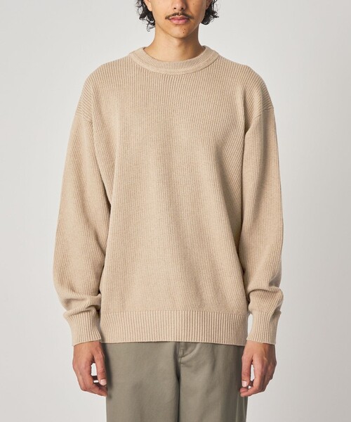 crepuscule（クレプスキュール）の「＜crepuscule × Steven Alan＞ AZE CN KNIT/ニット（ニット/セーター・メンズ・ナチュラル/ブラック・1/2）」の14枚目の写真
