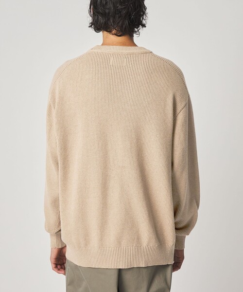crepuscule（クレプスキュール）の「＜crepuscule × Steven Alan＞ AZE CN KNIT/ニット（ニット/セーター・メンズ・ナチュラル/ブラック・1/2）」の16枚目の写真