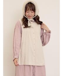 【Cross×Linen】ピンタックベスト