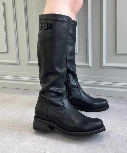 ロングブーツも折らずに収納OK♪❤嫌な臭いが籠もらない★お洒落シューズラック ロングブーツも置けるおしゃれなシューズラックで玄関を美しく - inzak