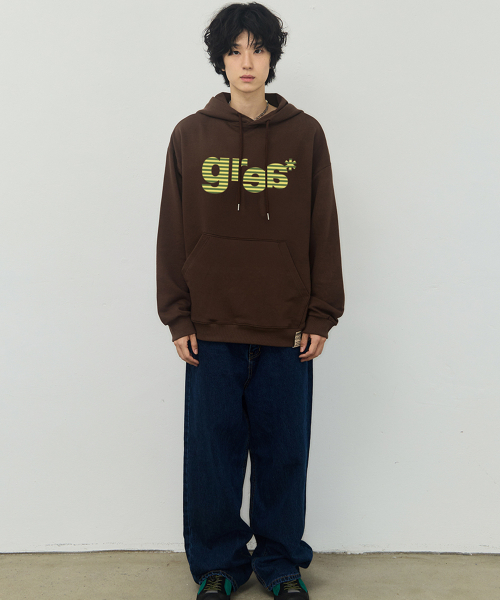 GRAVER（グレーバー）の「[ユニセックス]GRAE-Sストライプフードパーカー_ブラウン（パーカー・レディース・ブラウン・SMALL/MEDIUM/LARGE）」の3枚目の写真