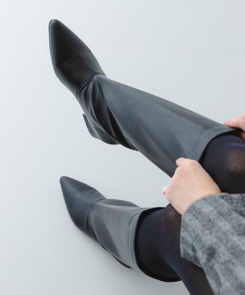 RODE SKO（ロデスコ）の「2.5センチワイドシャフトロングブーツ（ブーツ・レディース・ブラック/ダークブラウン・36/39/37/38）」の3枚目の写真