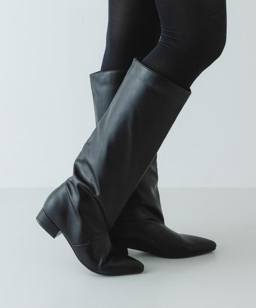 RODE SKO（ロデスコ）の「2.5センチワイドシャフトロングブーツ（ブーツ・レディース・ブラック/ダークブラウン・36/39/37/38）」の5枚目の写真