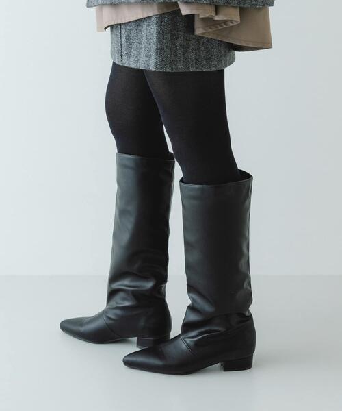 RODE SKO（ロデスコ）の「2.5センチワイドシャフトロングブーツ（ブーツ・レディース・ブラック/ダークブラウン・36/39/37/38）」の6枚目の写真
