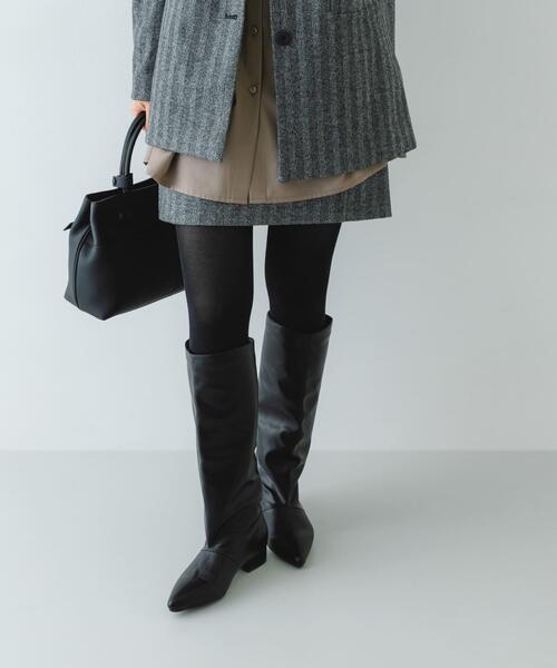RODE SKO（ロデスコ）の「2.5センチワイドシャフトロングブーツ（ブーツ・レディース・ブラック/ダークブラウン・36/39/37/38）」の7枚目の写真