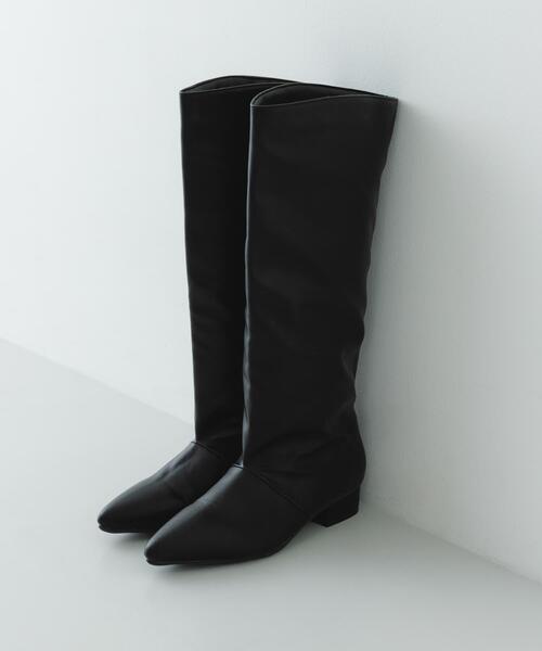 RODE SKO（ロデスコ）の「2.5センチワイドシャフトロングブーツ（ブーツ・レディース・ブラック/ダークブラウン・36/39/37/38）」の10枚目の写真