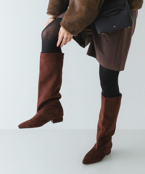 RODE SKO（ロデスコ）の「2.5センチワイドシャフトロングブーツ（ブーツ・レディース・ブラック/ダークブラウン・36/39/37/38）」の21枚目の写真