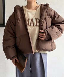 Chez toi | プリーツネックショートダウン(ダウンジャケット/コート)