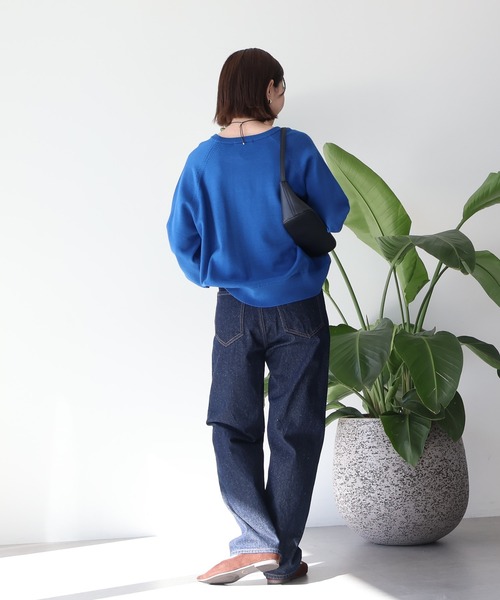 AMERICAN HOLIC（アメリカンホリック）の「バイパチラグランニットプルオーバー（ニット/セーター・レディース・ブルー/モカ/グレー系その他/ネイビー・M/L）」の10枚目の写真