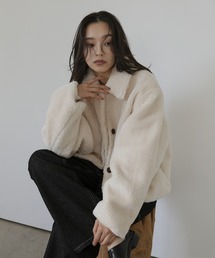 hellam（へラム）の「ボアコクーンスリーブジャケット（テーラードジャケット・レディース）」