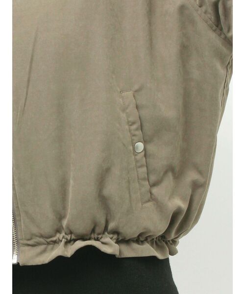 EVRIS(エヴリス)の「ボリュームギャザーショートMA-1(MA-1・レディース・ブラック/カーキ/ホワイト・FREE)」の16枚目の写真