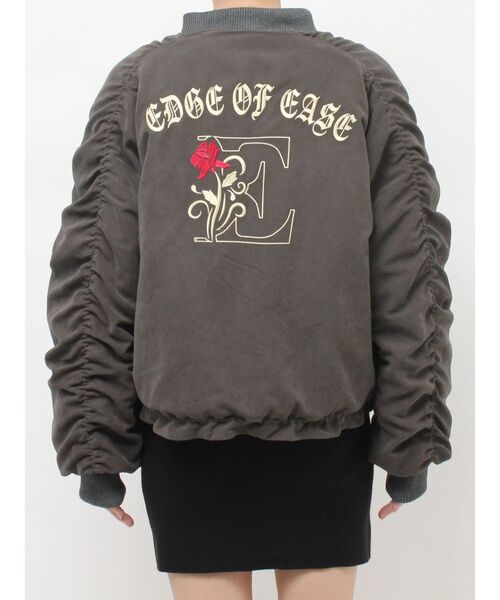 EVRIS(エヴリス)の「ボリュームギャザーショートMA-1(MA-1・レディース・ブラック/カーキ/ホワイト・FREE)」の20枚目の写真