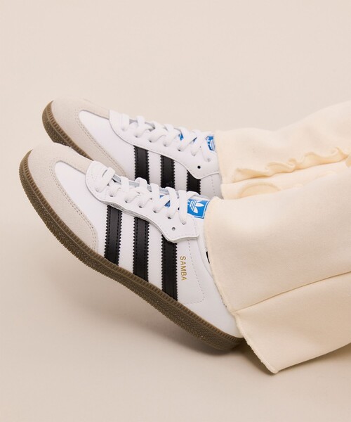adidas(アディダス)の「【KIDS/キッズ】【adidas Originals】SAMBA OG CF EL C(スニーカー・キッズ・オフホワイト/ブラック・18/20/21/19)」の1枚目の写真