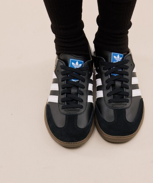 adidas(アディダス)の「【KIDS/キッズ】【adidas Originals】SAMBA OG CF EL C(スニーカー・キッズ・オフホワイト/ブラック・18/20/21/19)」の9枚目の写真