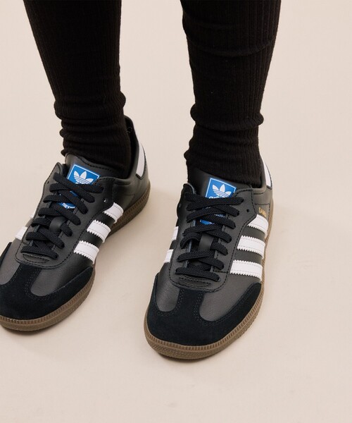 adidas(アディダス)の「【KIDS/キッズ】【adidas Originals】SAMBA OG CF EL C(スニーカー・キッズ・オフホワイト/ブラック・18/20/21/19)」の10枚目の写真