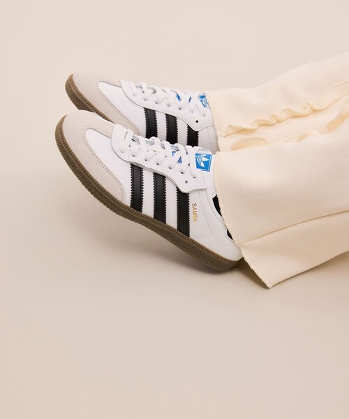 adidas(アディダス)の「【KIDS/キッズ】【adidas Originals】SAMBA OG CF EL C(スニーカー・キッズ・オフホワイト/ブラック・18/20/21/19)」の12枚目の写真