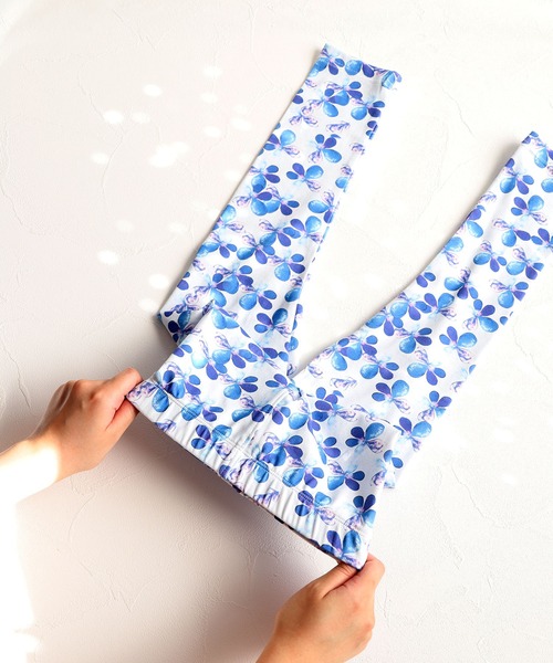Rora(ローラ)の「デイジー 花柄レギンス(レギンス/スパッツ・キッズ・ブルー・130cm/140cm/150cm/110cm/120cm)」の8枚目の写真