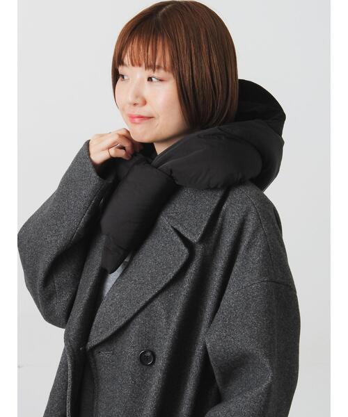 Lugnoncure（ルノンキュール）の「中綿フード（ストール/ショール・レディース・ホワイト/ブラック・F）」の2枚目の写真