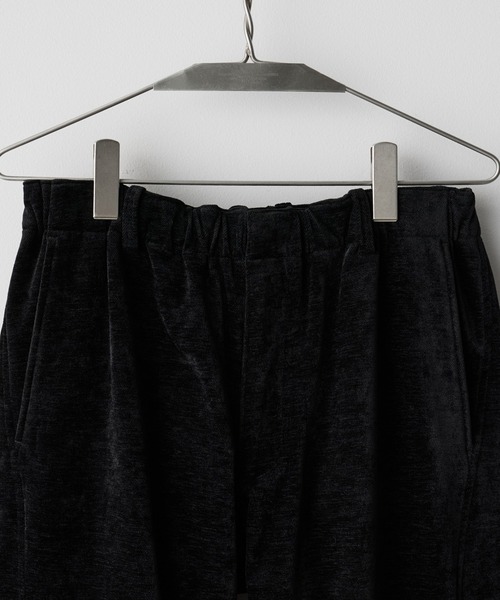 WYM LIDNM（ウィム バイ リドム）の「WASHED VELVET CURVE CUT WIDE