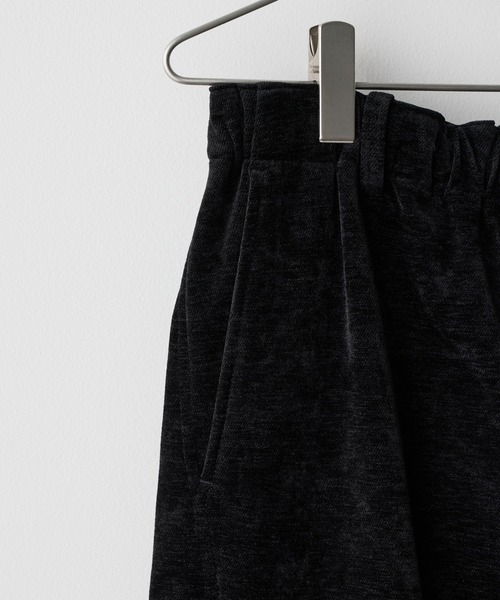 WASHED VELVET CURVE CUT WIDE PANTS（その他パンツ）｜WYM LIDNM