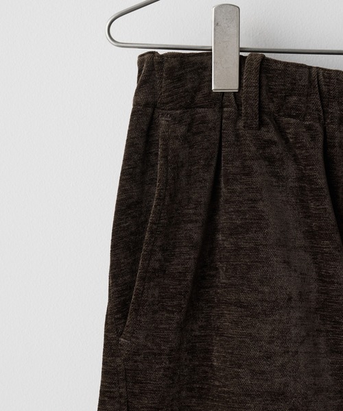 WASHED VELVET CURVE CUT WIDE PANTS（その他パンツ）｜WYM LIDNM