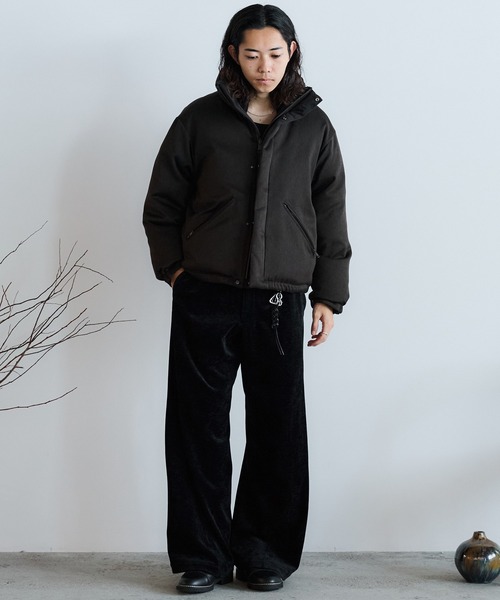 WASHED VELVET CURVE CUT WIDE PANTS（その他パンツ）｜WYM LIDNM