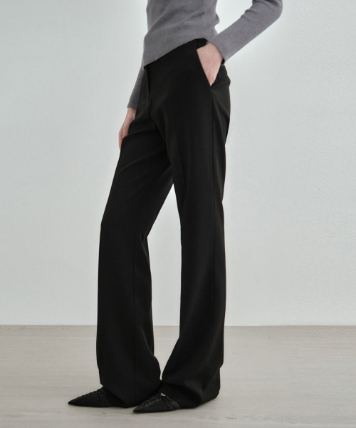 MONGDOL(モンドル)の「セミブーツカットスラックス ブラック MDPT021BLACK(スラックス・レディース・その他・LARGE/MEDIUM/SMALL)」の2枚目の写真