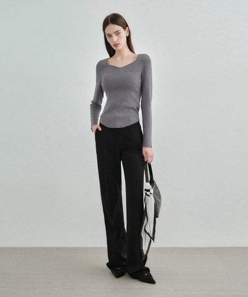 MONGDOL(モンドル)の「セミブーツカットスラックス ブラック MDPT021BLACK(スラックス・レディース・その他・LARGE/MEDIUM/SMALL)」の4枚目の写真