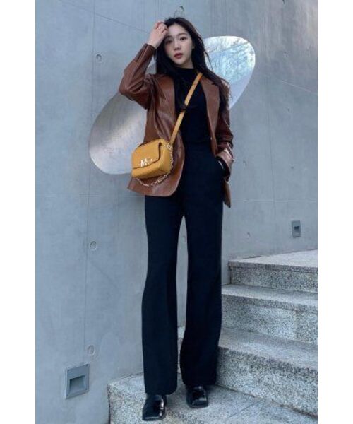 MONGDOL(モンドル)の「セミブーツカットスラックス ブラック MDPT021BLACK(スラックス・レディース・その他・LARGE/MEDIUM/SMALL)」の15枚目の写真