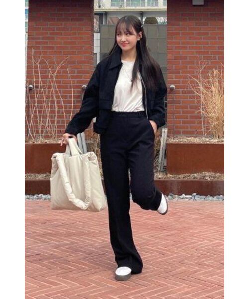 MONGDOL(モンドル)の「セミブーツカットスラックス ブラック MDPT021BLACK(スラックス・レディース・その他・LARGE/MEDIUM/SMALL)」の17枚目の写真