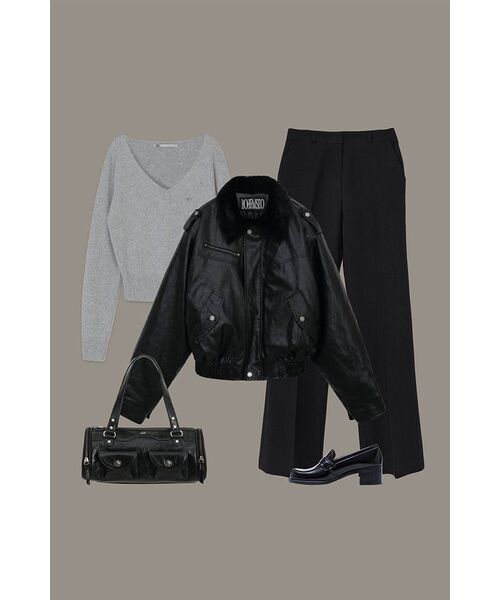 MONGDOL(モンドル)の「セミブーツカットスラックス ブラック MDPT021BLACK(スラックス・レディース・その他・LARGE/MEDIUM/SMALL)」の19枚目の写真