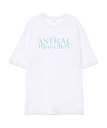 [オーバーサイズ]ベーシックレタリング13番手コットンラウンドネック半袖Tシャツ_ホワイト