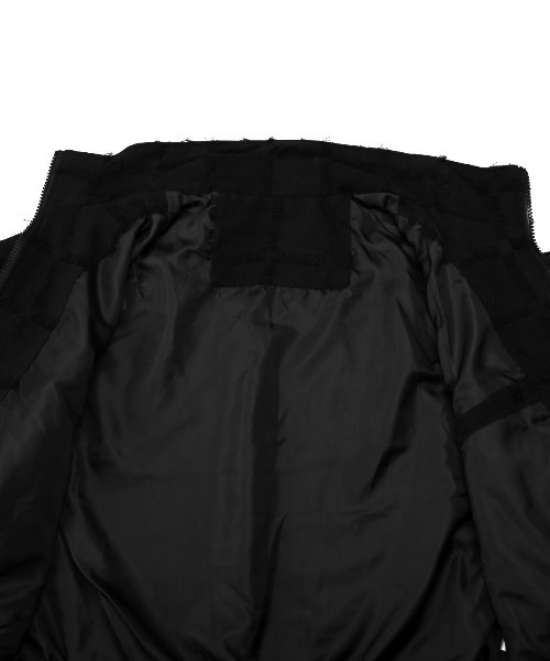 LUXSTYLE(ラグスタイル)の「フリンジチェックスタンドジップブルゾン(ブルゾン・メンズ・ブラック/パープル・L/M)」の15枚目の写真