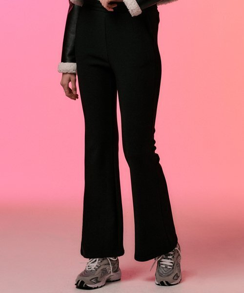 KOLEAT（コレット）の「[Fleece ver.] Winter bootcut slacks pants [BLACK]（スラックス・レディース・その他・FREE）」の2枚目の写真