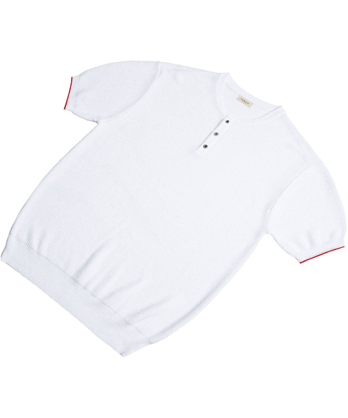 sortie(ソルティ)の「Texture Henly neck Knit (White)(ポロシャツ・メンズ・その他・MEDIUM/LARGE/X-LARGE)」の4枚目の写真