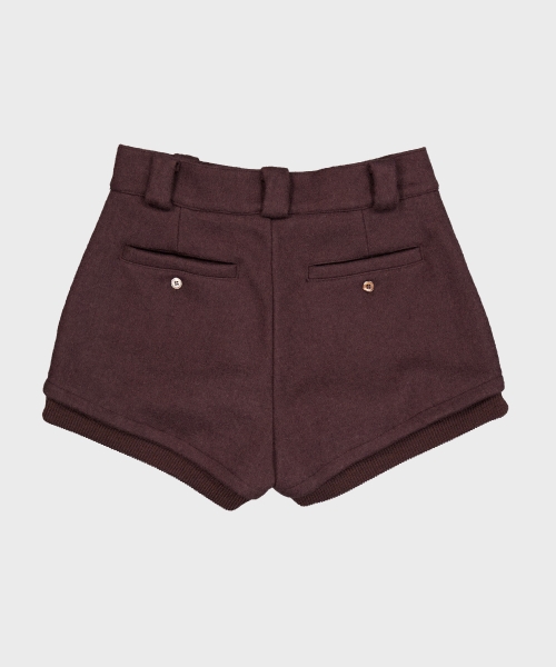UUUUP(ユープ)の「ウールリブショートパンツ - ブラウン(その他パンツ・レディース・ブラウン・SMALL/MEDIUM)」の2枚目の写真